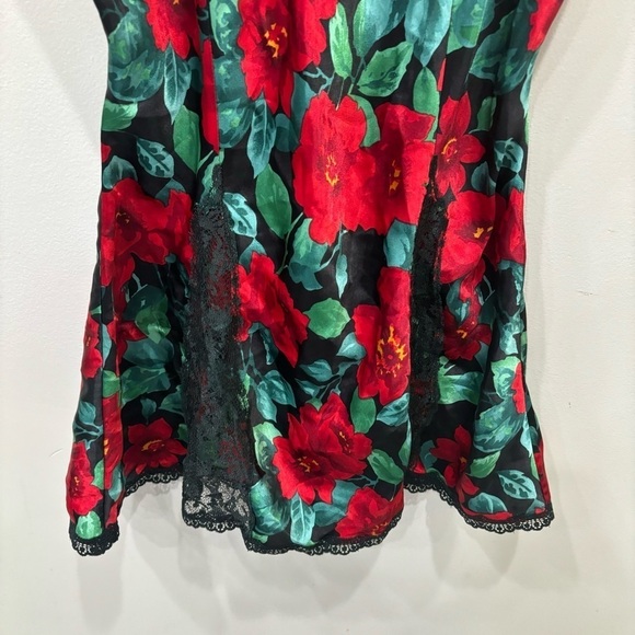 Vintage Victoria’s Secret Gold Label Slip Gown Dress Lace Floral Size Medium - Picture 5 of 12